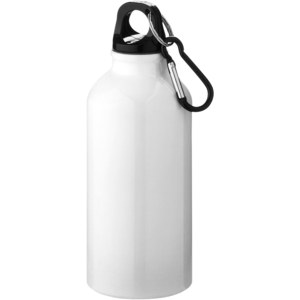 PF Concept 100738 - Oregon 400 ml RCS certified recycled aluminium water bottle with carabiner