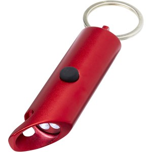PF Concept 104574 - Flare RCS recycled aluminium IPX LED light and bottle opener with keychain