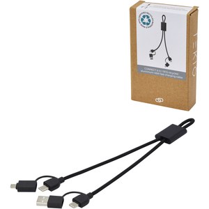 Tekiō® 124345 - Câble de charge rapide Connect 6-en-1 de 45 W en aluminium recyclé certifié RCS